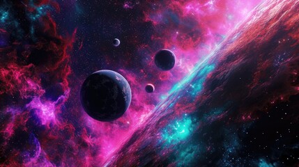 Wall Mural - cosmic art, science fiction wallpaper. beauty of deep space. billions of galaxies in the universe