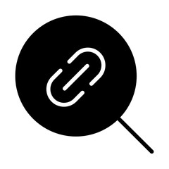 Sticker - Search URL solid glyph icon