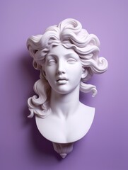 Wall Mural - White Bust of Ancient Greek woman