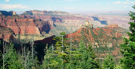 Sticker - View of the Grand Canyon, South Rim, Arizona, United States