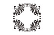 A Vintage floral Baroque vector element isolated on a white background