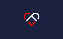 Letter F With Love Logo Icon Design Vector Design Template Inspiration