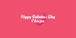 Happy valentine's day signature littering illustrations with love sheep banner background vector.