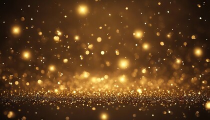 Abstract motion background shining gold particles Shimmering Glittering With Bokeh Popular modern christmas new year 