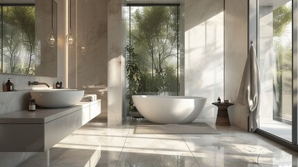 Wall Mural - modern bathroom interior