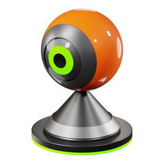 Sticker - Premium web cam technology icon 3d rendering on isolated background