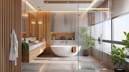 Wall Mural - modern bathroom interior