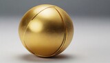 Fototapeta  - golden sphere or ball on white background