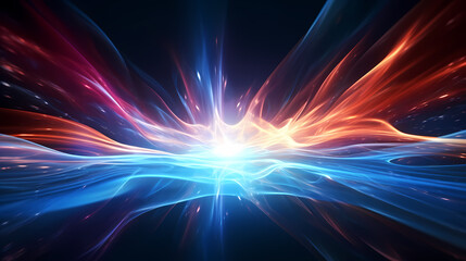 Wall Mural - Technology abstract graphic poster web page PPT background, technology background