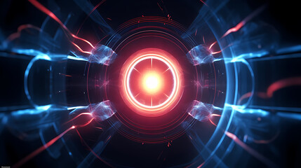 Wall Mural - Technology abstract graphic poster web page PPT background, technology background