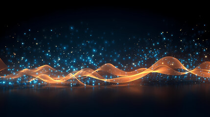 Wall Mural - Technology abstract graphic poster web page PPT background, technology background