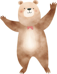 Aufkleber - Bear created with Generative AI technology