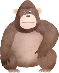 Aufkleber - Gorilla created with Generative AI technology
