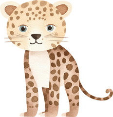 Aufkleber - Leopard created with Generative AI technology