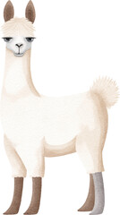 Aufkleber - Llama created with Generative AI technology