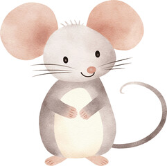 Aufkleber - Mouse created with Generative AI technology