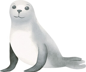 Fototapete - Seal created with Generative AI technology