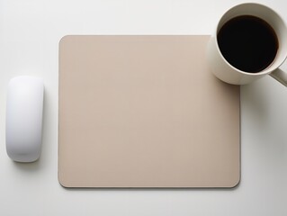 Wall Mural - Ergonomic Mouse Pad Mockup for Comfortable Computing - AI Generated