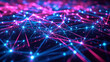 Mesmerizing Maze Of Neon Lines Representing Intercon Image Background