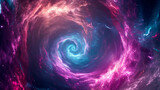 Fototapeta Kosmos - Neon-lit Curves Forming Dynamic And Captivating Abst View Wallpaper