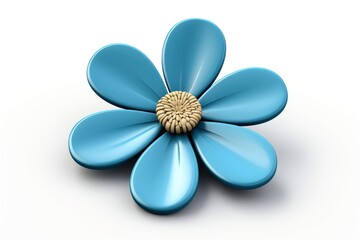 Close-up, 3d mockup of beautiful flower with minimal background