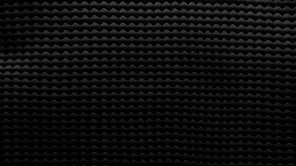 Pattern closeup of black fabric texture. Generative AI