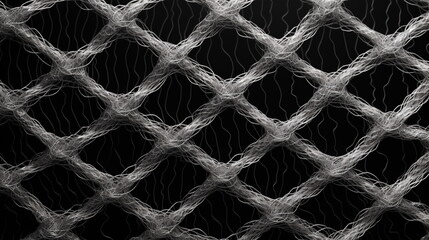 Black and white wool, mesh, wire, net texture close-up. macro shot. Texture pattern background.