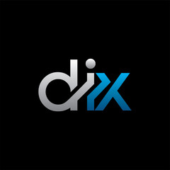 DIX Letter Initial Logo Design Template Vector Illustration