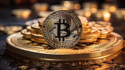 Aufkleber - bitcoin cryptocurrency value, crypto crisis, crypto bubble, Generative AI