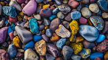 Colourful Gravel Texture Background