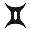 Zodiac star icon Gemini symbol