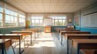 © venusvi - Empty classrooms in school