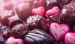 heart shaped chocolate For Valentine's Day Generative AI