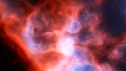 nebula gas cloud in deep outer space
