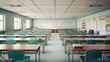 © CStock - Clean classroom and education,Big empty classroom at modern school