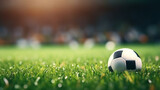 Fototapeta Sport - soccer ball on the field