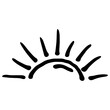 © yanushkov - Doodle Sun Scribble. Vector solar symbols set for logo design.