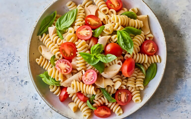 Canvas Print - Capture the essence of Pasta Salad in a mouthwatering food photography shot