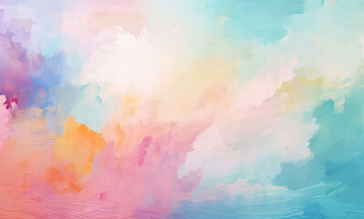 Wall Mural - Textured Watercolor Paint Background: Abstract Pink Pastel Grunge.