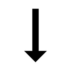 Poster - Down Arrow solid glyph icon