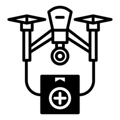 Poster - Medical Kit solid glyph icon