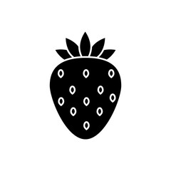 Wall Mural - Strawberry icon vector. Fruits illustration sign. Vitamins symbol. Vegetarian logo. Food mark.