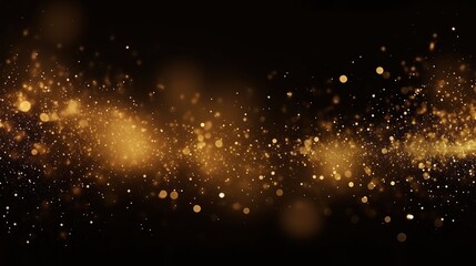 gold, black and blue sparkling background with fireworks. concept of Christmas and new year's eve