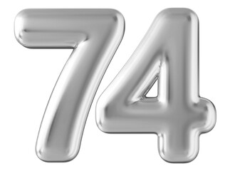 Silver 3d number 74