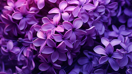 Sticker - purple flowers