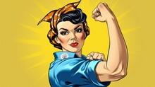Vintage Power - A Strong Female Icon For A New Era - Generative AI
