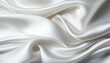 Closeup of elegant crumpled white silk fabric cloth background and texture   luxury design