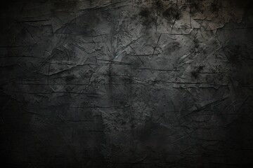 Wall Mural - black scratched metal texture