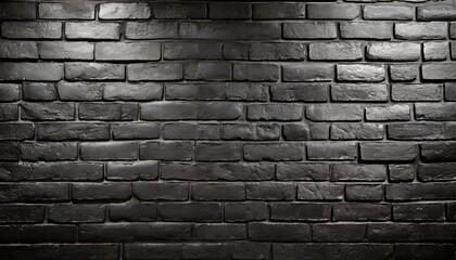  黒いレンガの壁テクスチャ