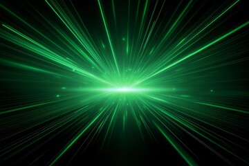 Wall Mural - Green abstract background with rays. Generative AI